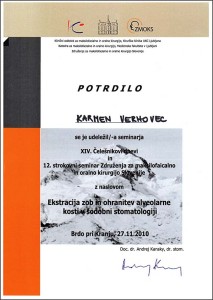 2010.11.27. | Ekstrakcija zob in ohranitev alveolarne kosti v sodobni stomatologiji