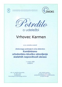 2009.03.07. | Kombinirano ortodontsko-kirurško zdravljenje skeletnih nepravilnosti obraza