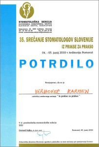 2010.06.04.-05. | 35. srečanje stomatologov Slovenije