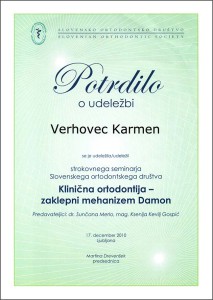 2010.12.17 | Klinična ortodontija - zaklepni mehanizem Damon