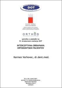 2011.03.25.-26. | Interceptivna obravnava ortodontskih pacientov