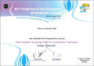 2011.06.19.-23. | Micro-Implant Anchorage (MIA) For Orthodontic Treatment