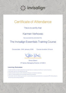2018.01.24 | The Invisalign Essentials Training Course